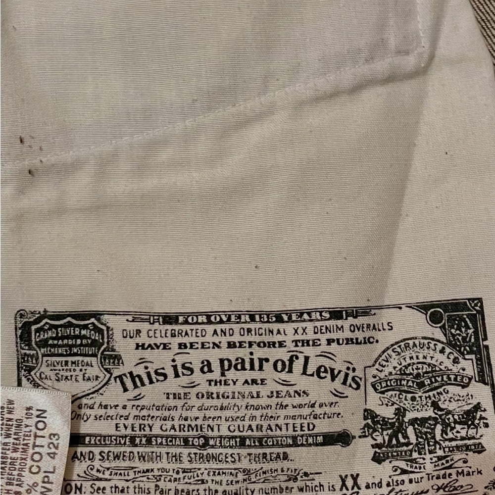 Levi's 501 Chocolate Brown Straight Leg Jeans - Picture 4 of 6